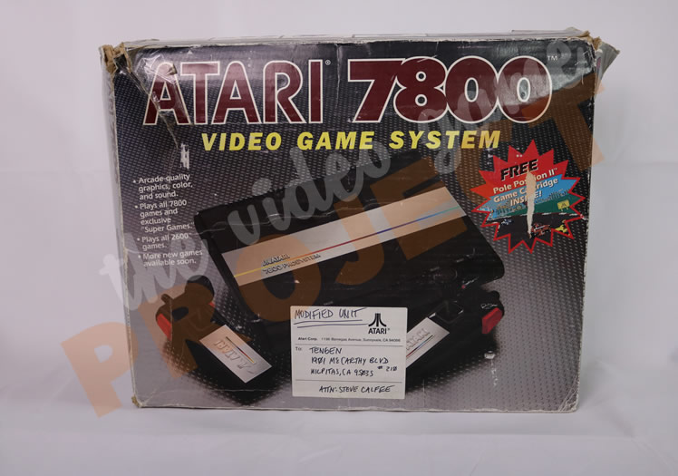 Atari 7800 Modified Engineering Sample - Console Box Front