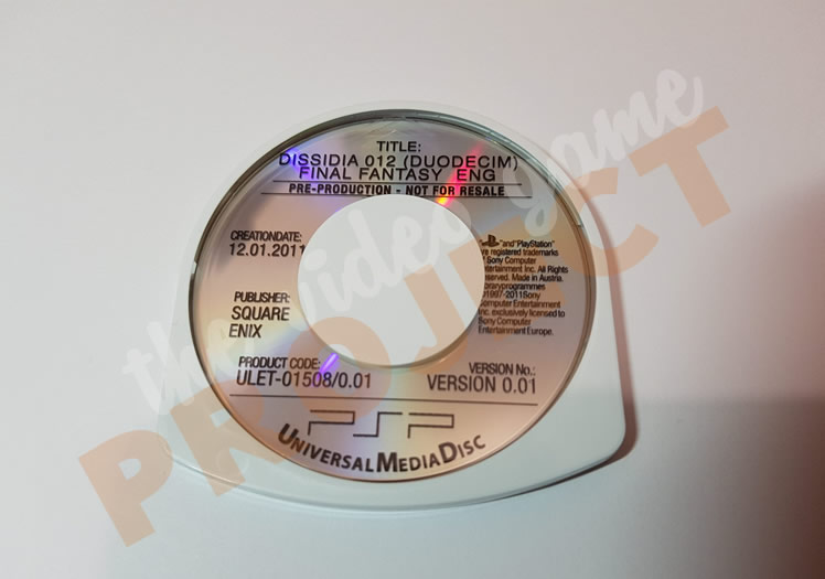 Dissidia 012 Final Fantasy Review Sample - Front