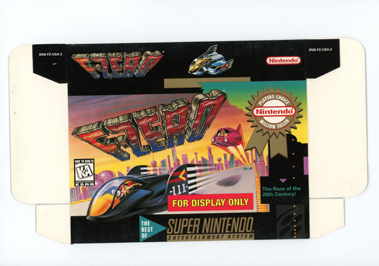 F-Zero Display Only Box Art - Front