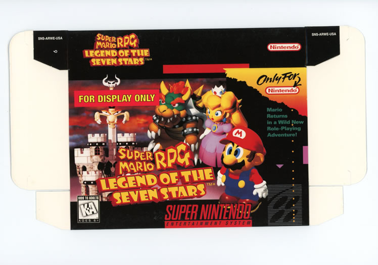 Super Mario RPG Display Only Box Art - Front